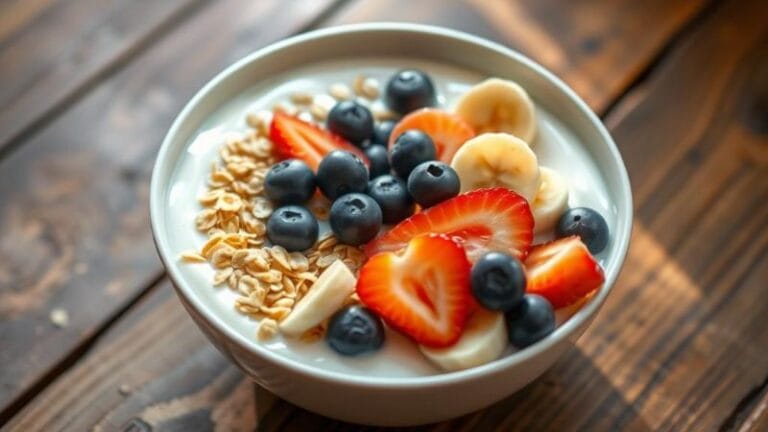 Joghurt mit Haferflocken und Obst: Ein gesundes Frühstück