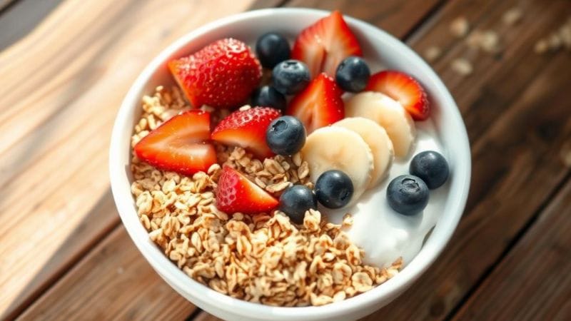 Joghurt mit Haferflocken