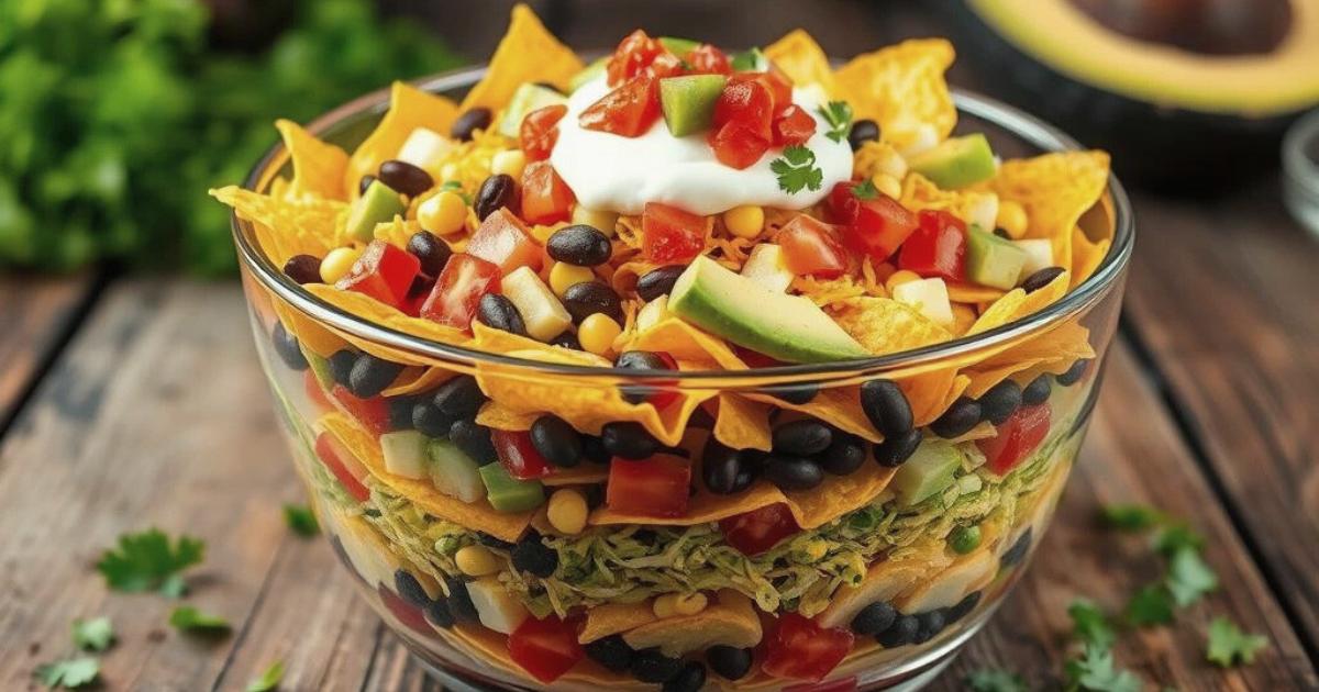 Mexikanischer Schichtsalat – Einfaches Rezept Schichtsalat